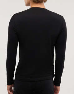 TRUSSARDI SLIM FIT LS T-SHIRT - ESSENTIAL LEVRIERO - STRETCH JERSEY