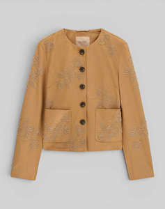 GUESS OCEANE SUEDE BEADING JKT ДАМСКО ЯКЕ