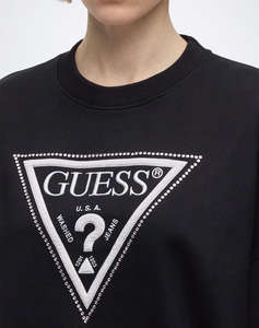 GUESS CN TRIANGLE GLITTER SWEATSHIRT ДАМСКИ СУИЧЪР