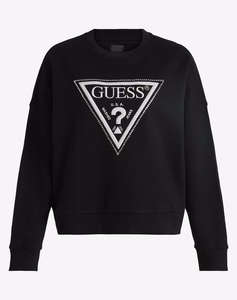 GUESS CN TRIANGLE GLITTER SWEATSHIRT ДАМСКИ СУИЧЪР