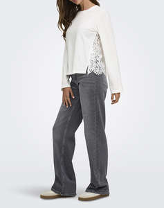 ONLY ONLLANIA L/S LACE TOP CS JRS