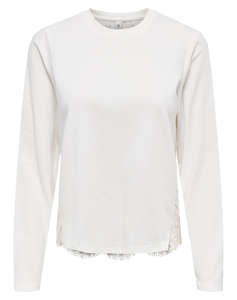 ONLY ONLLANIA L/S LACE TOP CS JRS