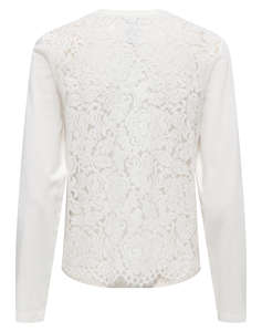 ONLY ONLLANIA L/S LACE TOP CS JRS
