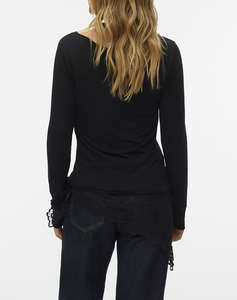 AWARE BY VERO MODA AWGLESHA LS BOATNECK TOP NOOS