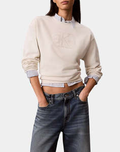 CALVIN KLEIN JEANS LS BABY TERRY SEASONAL MONOLOGO