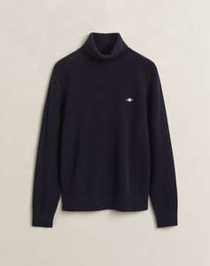 GANT ПУЛОВЕР С ДЪЛЪГ РЪКАВ WOOL COTTON TURTLENECK