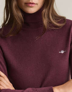 GANT ПУЛОВЕР С ДЪЛЪГ РЪКАВ WOOL COTTON TURTLENECK