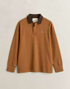 GANT БЛУЗА С ДЪЛЪГ РЪКАВ CORD COLLAR RUGGER