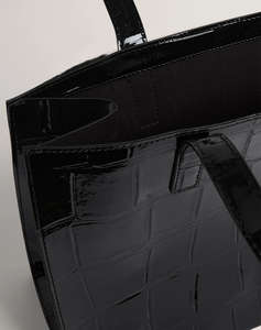 TED BAKER WELONA Croc Effect Elongated Icon Bag
