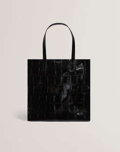 TED BAKER VANNDA Croc Effect Large Icon Bag