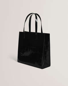 TED BAKER VANNDA Croc Effect Large Icon Bag