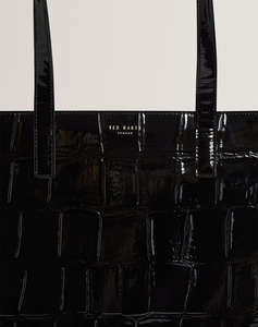 TED BAKER VANNDA Croc Effect Large Icon Bag