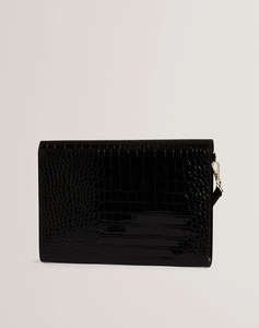 TED BAKER WESSLIE Croc Effect Icon Envelope Pouch