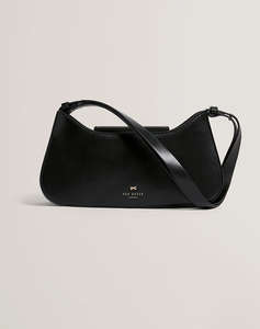 TED BAKER CURLO Leather Bow Detail Elongated Shoulder Ba