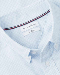 TOMMY HILFIGER FLEX POPLIN GINGHAM RF SHIRT