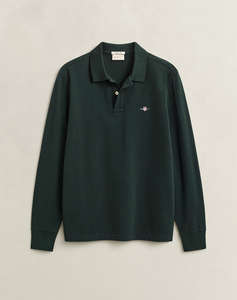 GANT БЛУЗА С ДЪЛГИ РЪКАВИ REG SHIELD LS PIQUE RUGGER