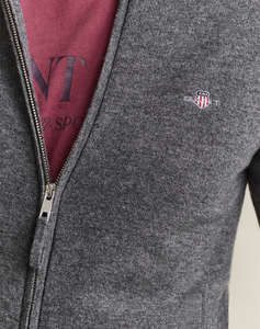 GANT ПЛЕТЕНА ЖИЛЕТКА SUPERFINE LAMBSWOOL ZIP CARDIGAN
