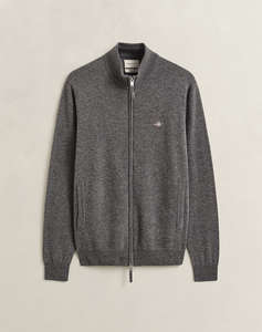 GANT ПЛЕТЕНА ЖИЛЕТКА SUPERFINE LAMBSWOOL ZIP CARDIGAN
