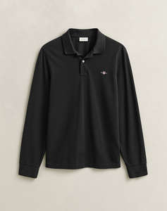 GANT БЛУЗА С ДЪЛГИ РЪКАВИ REG SHIELD LS PIQUE RUGGER