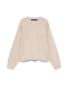 VERO MODA VMGOLD LUX RIB LS O-NECK PULLOVER