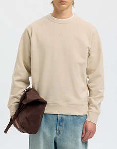 SELECTED SLMRELAXLUKE LS SWEAT CREW NECK NOOS