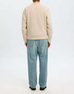 SELECTED SLMRELAXLUKE LS SWEAT CREW NECK NOOS