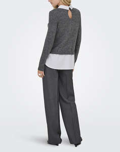 ONLY ONLDOLLY LS WOVEN MIX PEARL PULL RP KNT