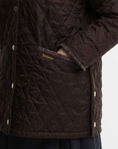 BARBOUR BARBOUR ICONS TARTAN COLLAR MODERN LIDDESDALE QUILTED JACKET