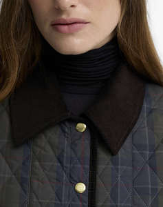 BARBOUR BARBOUR AINSDALE CHECKED QUILTED JACKET