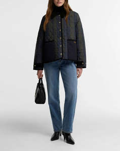 BARBOUR BARBOUR AINSDALE CHECKED QUILTED JACKET