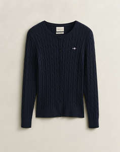 GANT ЖИЛЕТКА ПЛЕТЕНА STRETCH COTTON CABLE CARDIGAN