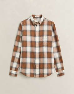 GANT РИЗА ДЪЛЪГ РЪКАВ REG WINDBLOWN FLANNEL CHECK SHIRT
