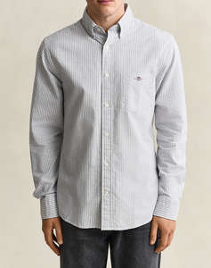 GANT РИЗА ДЪЛЪГ РЪКАВ REG OXFORD BANKER STRIPE SHIRT