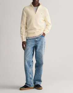 GANT ПУЛОВЕР ДЪЛЪГ РЪКАВ CASUAL COTTON HALF ZIP