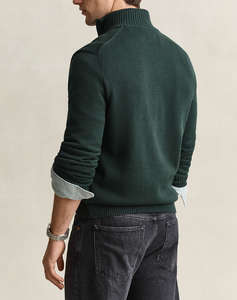 GANT ПУЛОВЕР ДЪЛЪГ РЪКАВ CASUAL COTTON HALF ZIP