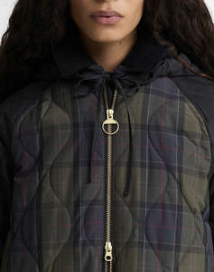 BARBOUR BARBOUR OSBOURNE CHECKED QUILTED JACKET