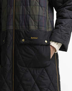 BARBOUR BARBOUR OSBOURNE CHECKED QUILTED JACKET