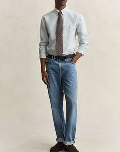 GANT РИЗА ДЪЛЪГ РЪКАВ REG OXFORD BANKER STRIPE SHIRT