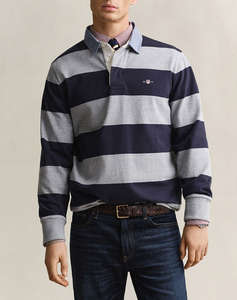 GANT БЛУЗА С ДЪЛЪГ РЪКАВ REG CHAMBRAY STRIPE HEAVY RUGGER