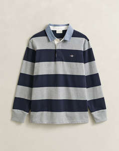 GANT БЛУЗА С ДЪЛЪГ РЪКАВ REG CHAMBRAY STRIPE HEAVY RUGGER