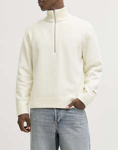 JACK&JONES JORNORREBRO KNIT HALF ZIP SN