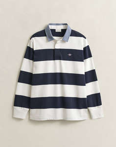 GANT БЛУЗА С ДЪЛЪГ РЪКАВ REG CHAMBRAY STRIPE HEAVY RUGGER