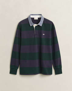 GANT БЛУЗА С ДЪЛЪГ РЪКАВ REG CHAMBRAY STRIPE HEAVY RUGGER