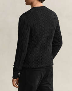 GANT ПУЛОВЕР С ДЪЛЪГ РЪКАВ COTTON CABLE C-NECK