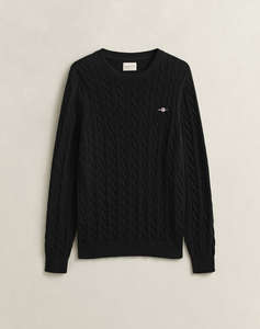 GANT ПУЛОВЕР С ДЪЛЪГ РЪКАВ COTTON CABLE C-NECK