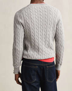 GANT ПУЛОВЕР С ДЪЛЪГ РЪКАВ COTTON CABLE C-NECK