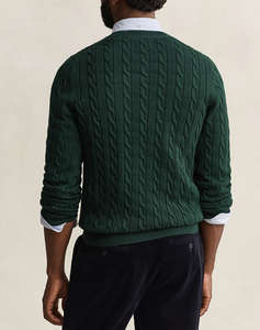 GANT ПУЛОВЕР С ДЪЛЪГ РЪКАВ COTTON CABLE C-NECK